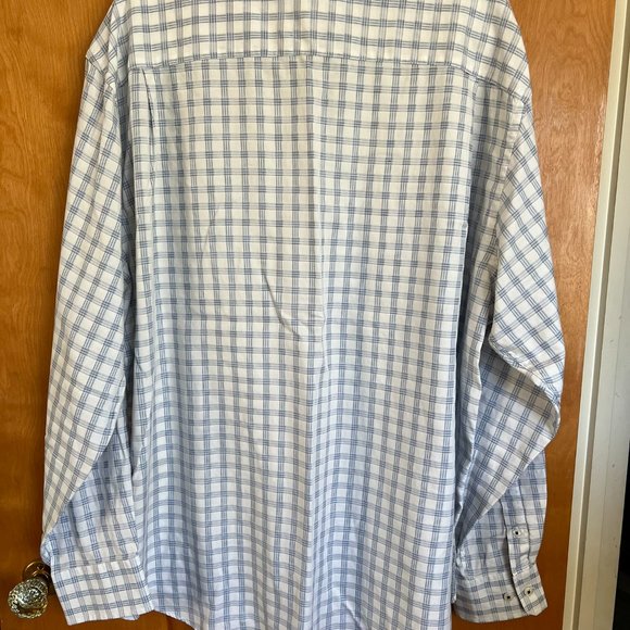 (2) Patterned Cotton Collared Shirts // Johnston & Murphy Men's Size XXL - Picture 7 of 13